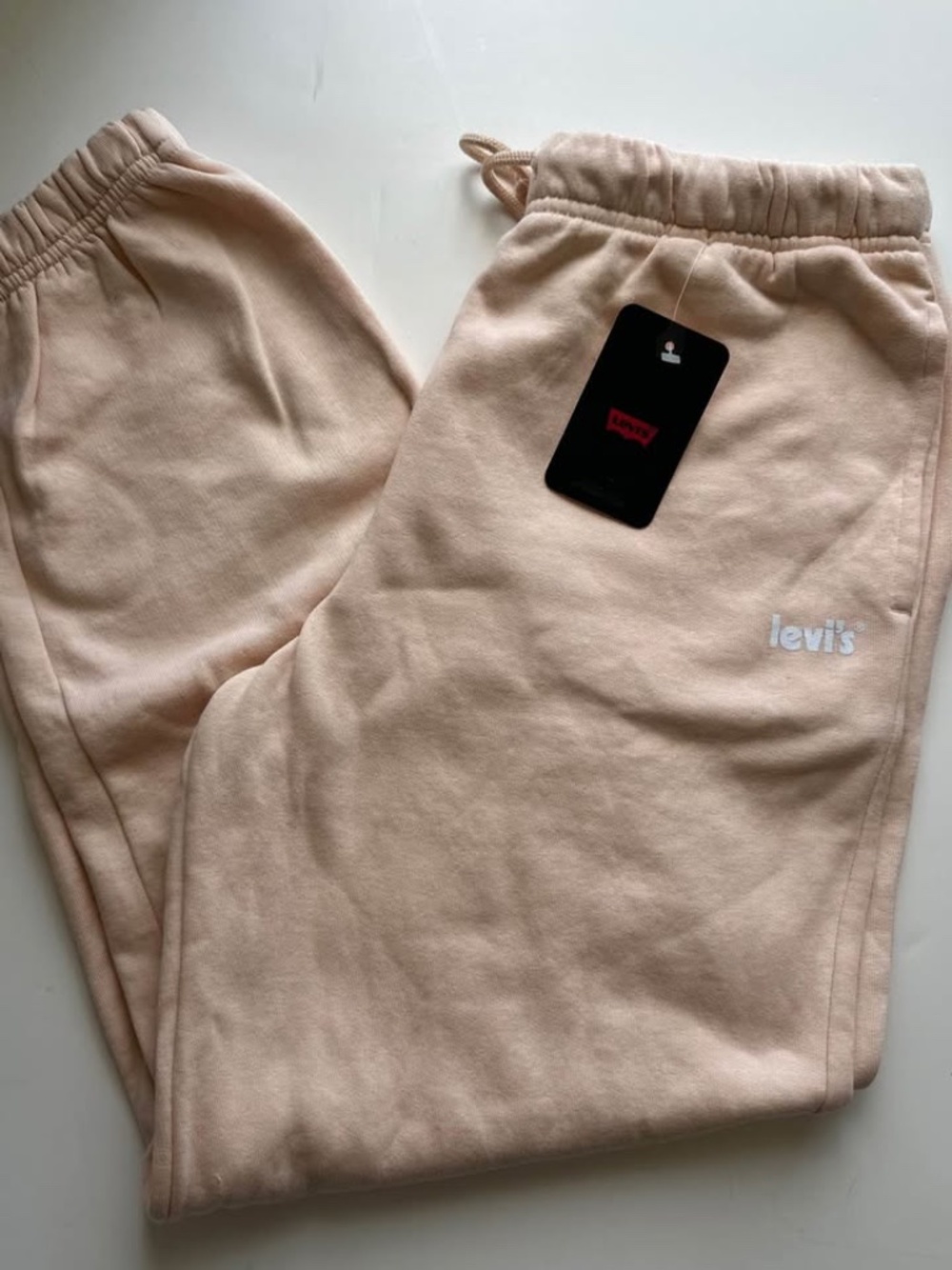 New Women’s Levi's Loose Jogger Sweatpants Peach Small